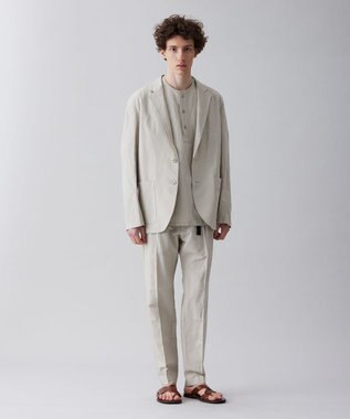 UNFILO MENS ライトリネン テーパードパンツ [23年春夏商品] グレージュ