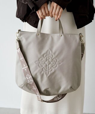 russet 《15か月連続！ブランド月間ランキング1位》コーデュラナイロン 2WAYトートバッグ(CE-1404-WEB) L.Greige