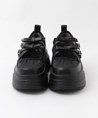 WEGO 2way厚底ストラップシューズ ブラック