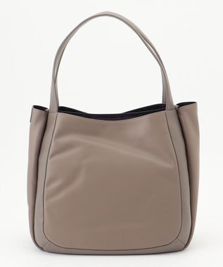 Y'SACCS カウレザー　3層構造すっきりトートバッグ グレージュ