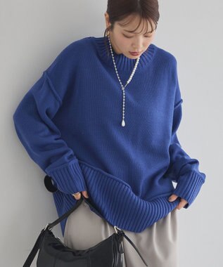 earth music&ecology パールフックボールチェーンネックレス Silver