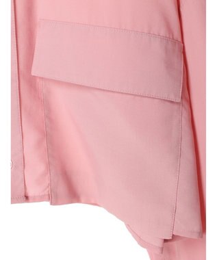 earth music&ecology ビッグポケットショートシャツ Light Pink