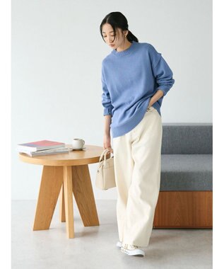 CRAFT STANDARD BOUTIQUE ガンジーニットプルオーバー Blue