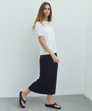 BEIGE， HOPE / ボリュームスリーブドロストトップス Off White