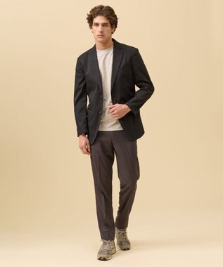 J.PRESS MEN 驚くほど軽くて伸びる【MECHANICAL】【超軽量 / 清涼感 / 洗える】ハイパワーストレッチジャケット ブラック系