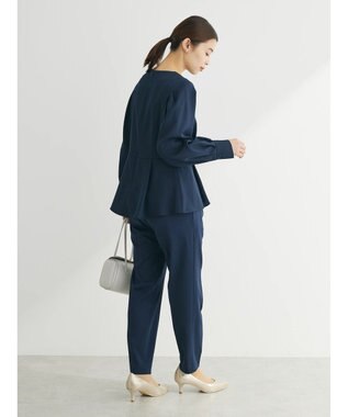 Green Parks ｅｆ－ｄｅ　ペプラムブラウス Dark Navy