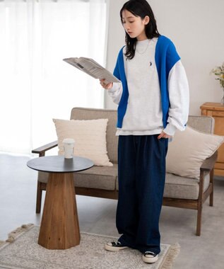 WEGO U.S. POLO ASSN.|別注ワンポイントスウェットプルオーバー グレーその他