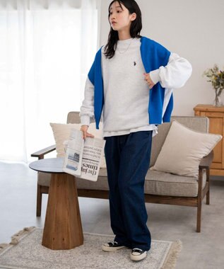 WEGO U.S. POLO ASSN.|別注ワンポイントスウェットプルオーバー グレーその他