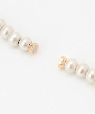 23区 ウッドパールネックレス ホワイト系