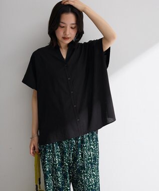 Green Parks 半袖シアースキッパーブラウス