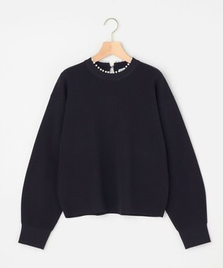 組曲 S 【先行予約・WEB限定】パール釦畦ニット プルオーバー