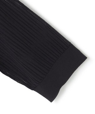 ICB L 【洗える】 レースニットトップス ブラック系