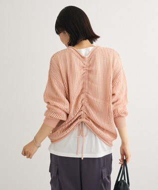 Green Parks ＳＥＴ２点２ｗａｙシャーリングニット＋インナー Pink