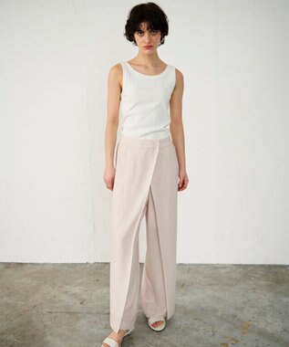 GRACE CONTINENTAL テレコノースリーブ ホワイト