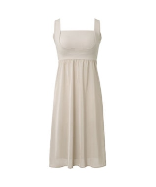 BRADELIS New York 【BRADELIS NewYork peace】綿混楽々dailyバストスリップ25  ノンワイヤー 補正下着 カップ付き ブラキャミ ブラトップ パールグレージュ