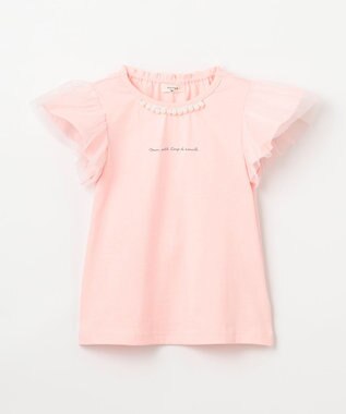 ANY KIDS ひんやりクール パールTシャツ ピンク