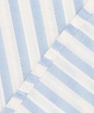 J.PRESS YORK STREET 【WOMEN】サイドドローストリング シャツブラウス サックスブルー系1