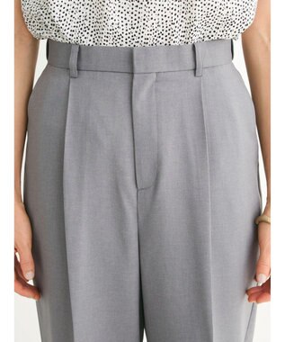 Green Parks きれいシルエットパンツ（ワイドストレート） Gray