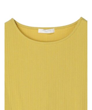 Green Parks リブ肩デザイン５分袖プルオーバー Black