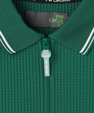 PW CIRCULUS 【WOMEN】ワッフルハーフジップポロ 2026年モデル ゴルフウェア レディース グリーン系