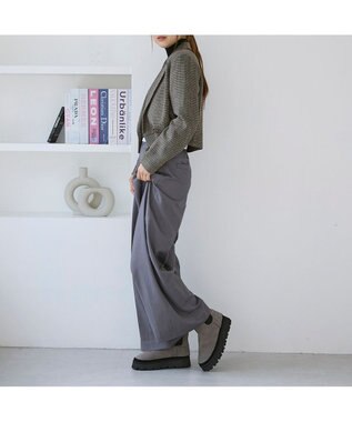 MODE ET JACOMO <carino>本革ムートン　サイドゴアショートブーツ オーク