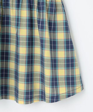 組曲 KIDS 【100㎝】チェック ワンピース イエロー系5