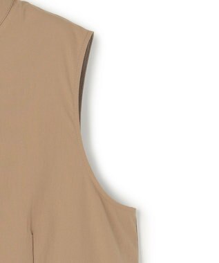 uncrave クールタッチカラータイプライター ペプラムブラウス キャメルベージュ