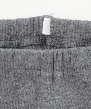 組曲 KIDS 【90-160㎝】【10分丈】テレコフリル レギンス グレー系