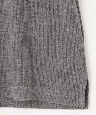 ANY 【洗濯機可】ソフトタッチリブタートルネック グレー