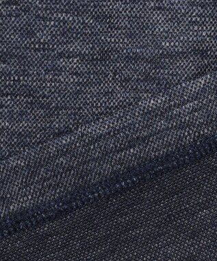 JOSEPH ABBOUD MOUNTAIN 【SPACE／UNISEX】リネンハニカム Tシャツ ダルブルー系