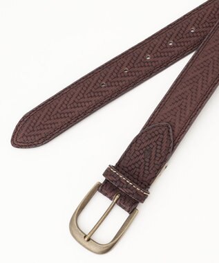 JOSEPH ABBOUD 【サスティナブル/日本製】 ハイエンドレザーベルト ダークブラウン系