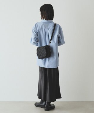 russet 【2025AW新作】キルティングスクエアショルダーバッグ(SF-257) Black