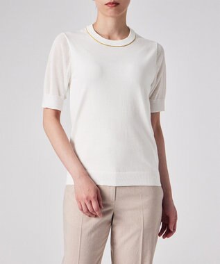 Paul Smith 【洗える】シアー コンビネーション ニット