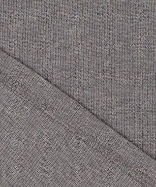 ANY 【洗濯機可】ソフトタッチリブタートルネック グレー