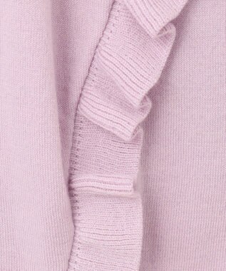 組曲 【WEB限定】サイドフリルカーディガン ライラック系