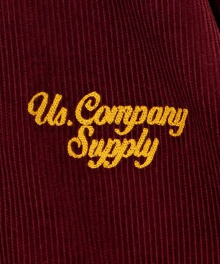 WEGO ヴィンテージコーデュロイスタジャン ワイン