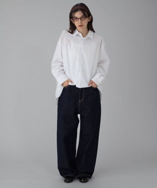 WEGO 【ユニセックス着用ITEM/SMLサイズ展開/ウエスト調整可】バギーデニムパンツ デニムインディゴ