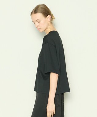 JOSEPH 【洗える】ロイヤルコットン　デザインTEE Black