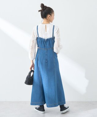 earth music&ecology サイドカットデニムキャミワンピース Indigo