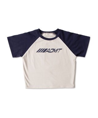 WEGO パイピングラグランT ネイビー