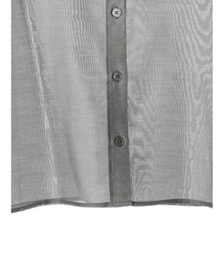 Green Parks AnriettMusee シアーボリュームスリーブブラウス Gray