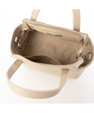 UNBILLION カシュカシュ cachecache / ポーチ付ダブルフェイスミニボストンバッグ ベージュ