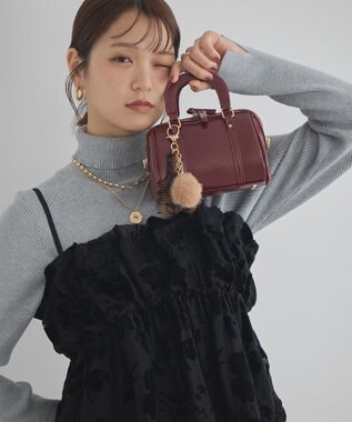 earth music&ecology ミニボストンバッグ Red