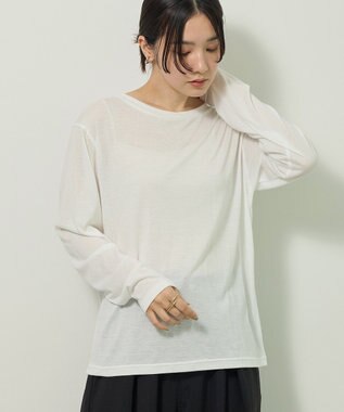 Green Parks ＳＥＴ２点２ｗａｙシャーリングニット＋インナー Orange