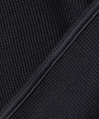 BEIGE， 【洗える】GLOBE / コットンリブ7分袖カットソー Black