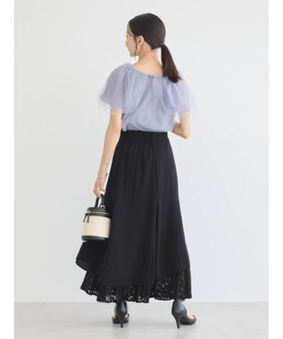 earth music&ecology チュールレイヤードプルオーバー Lavender