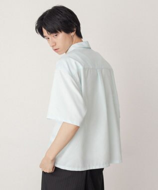 WEGO ダブルポケットボクシーシャツ（SS） サックス
