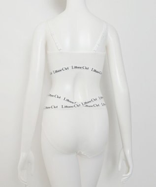 WEGO 【ブラトップ＆ショーツセット】Liliane　Ciel　ロゴテープ ホワイト