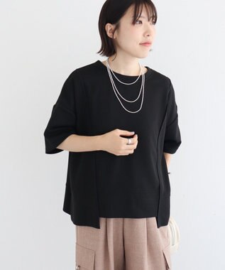 Green Parks テープパイピングリップルプルオーバー Black