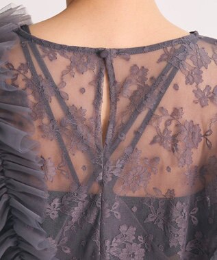 Green Parks ・Ｒａｉｌｍｅ　ＳＥＴ２点　レースブラウス＆ワンピ Charcoal Gray